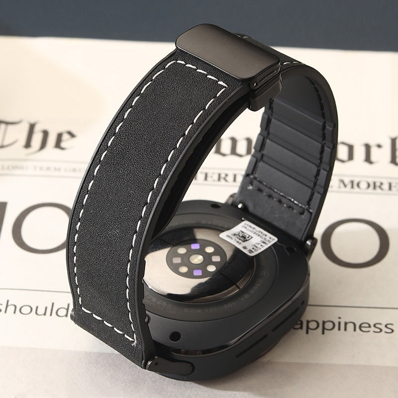 Silicone Magnetic Leather Strap For Samsung Samsung Galaxy Watch