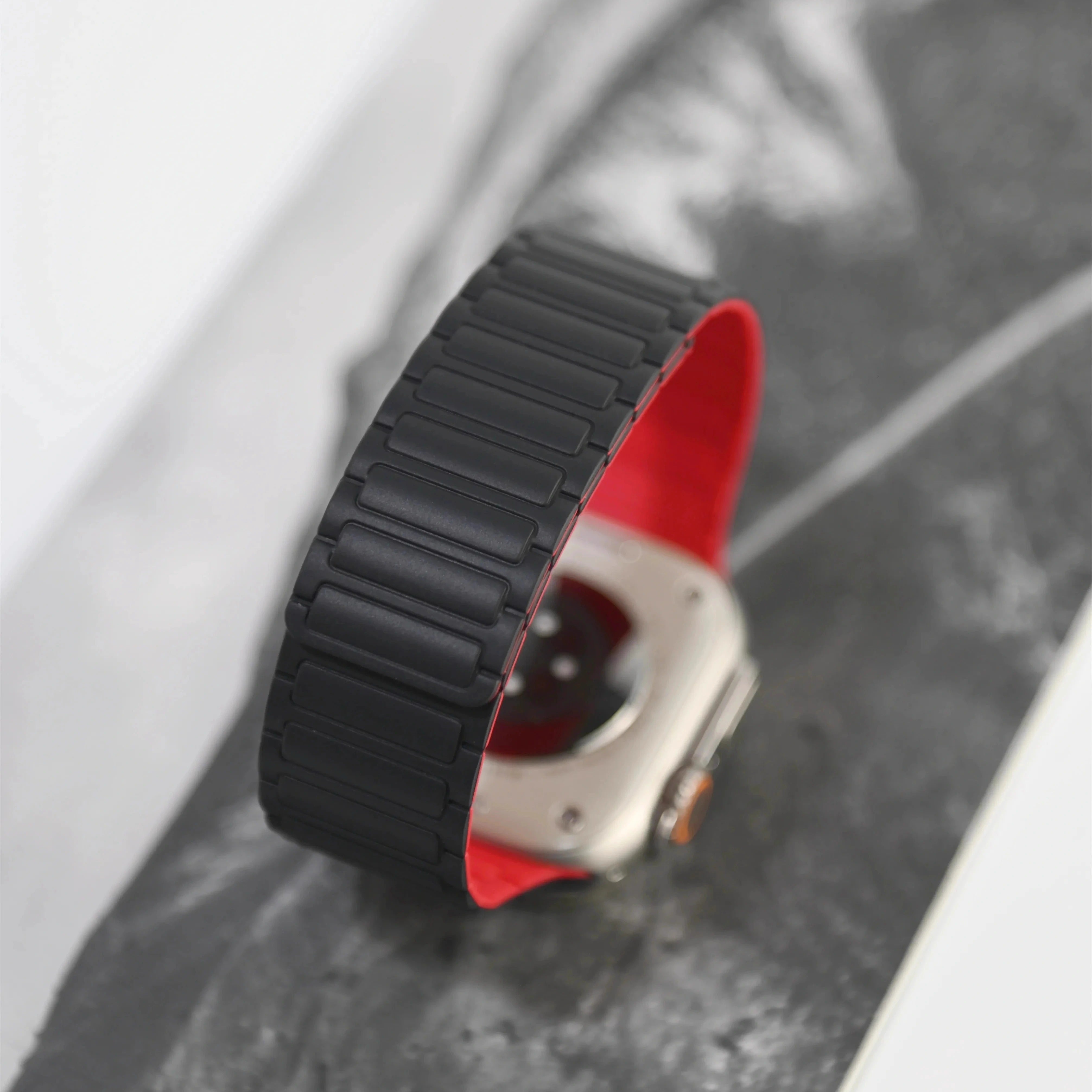 Silicone magnetic loop watch band For Apple Watch