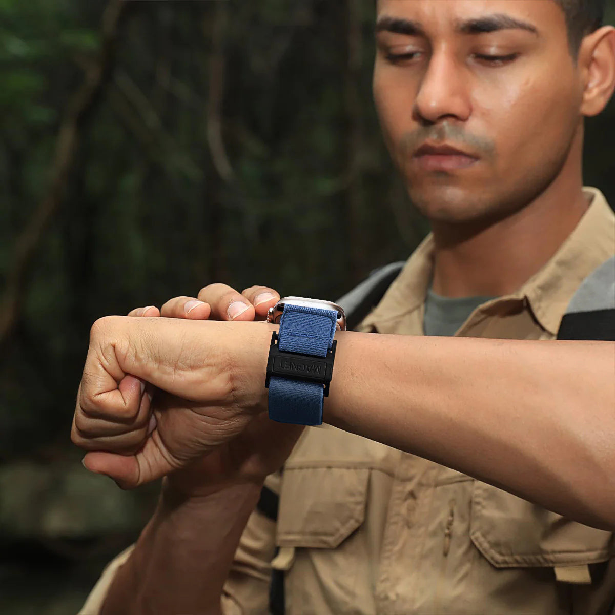 Nylon Magnetic Buckle Band For Apple Watch