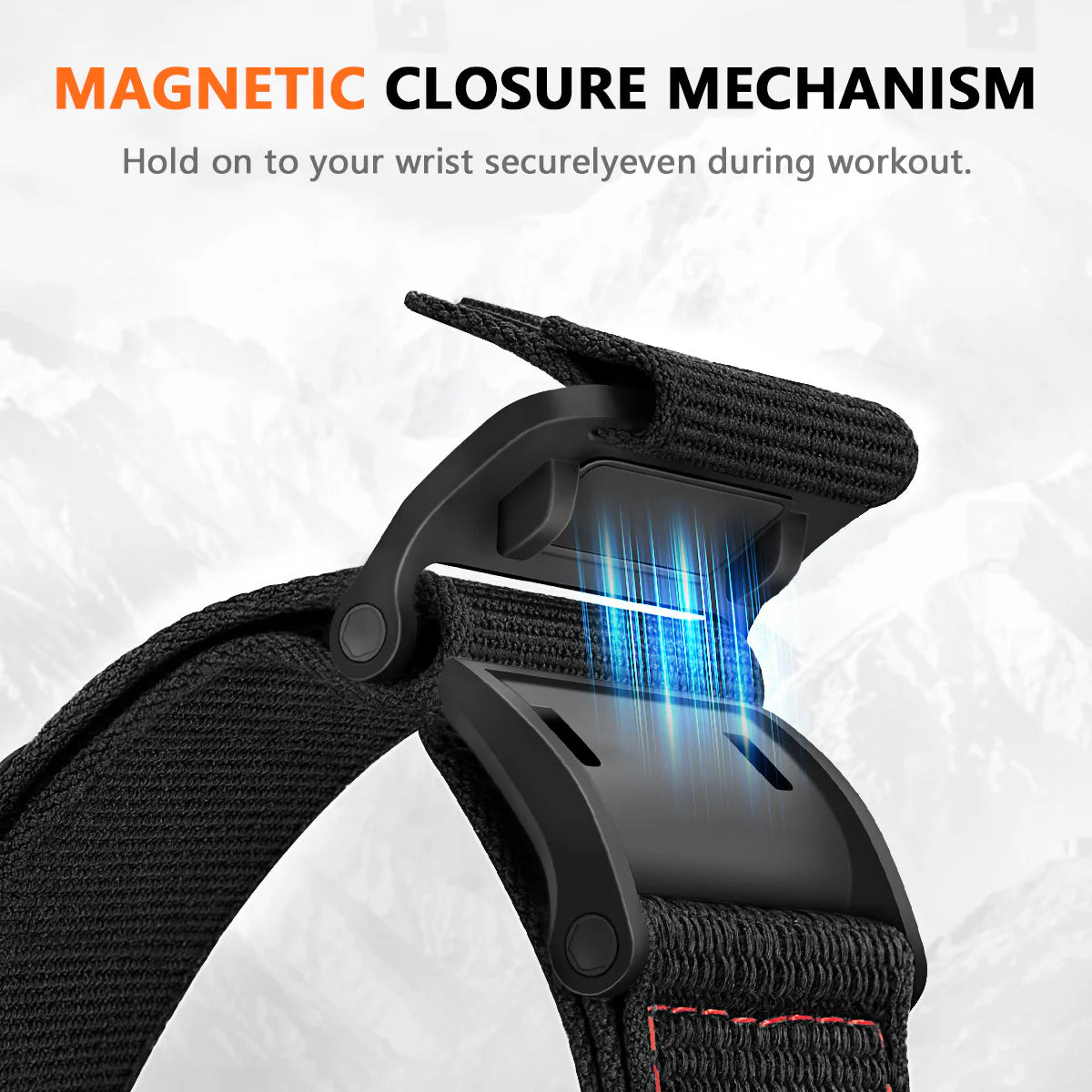 Nylon Magnetic Buckle Band For Apple Watch