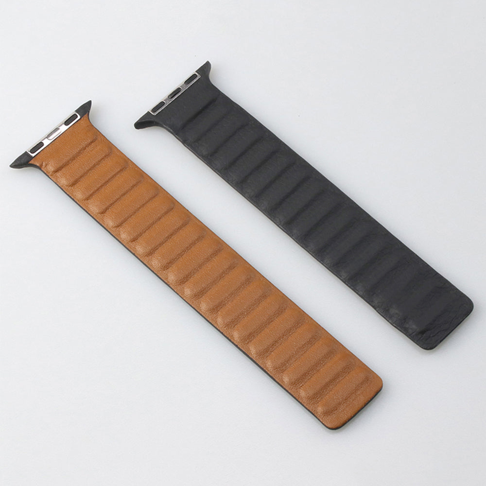 Magnetic Leather Link Band For Apple Watch