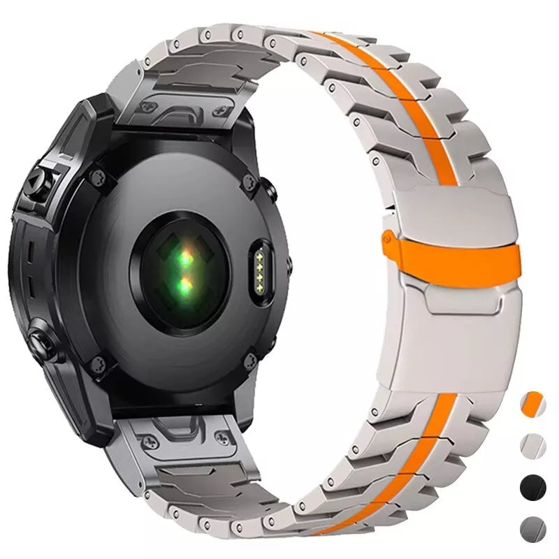 Titanium Watch Band For Garmin Fenix 8 7 7X 6 6X