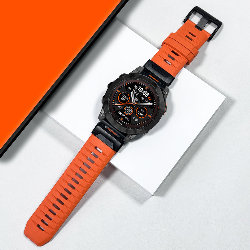 FKM Rubber Band For Garmin Fenix 8 7X 6X