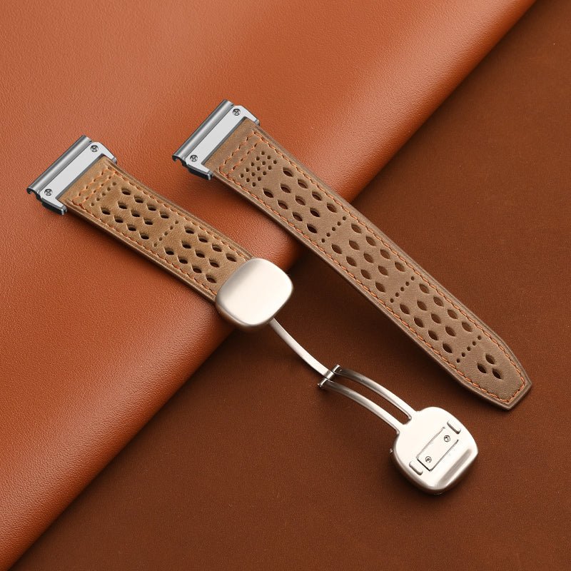 Breathable Leather Strap For Garmin