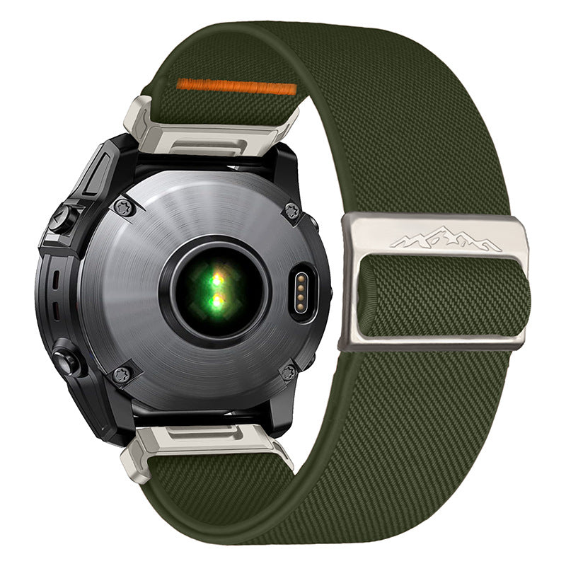 Elastic Nylon Loop Watch Band Strap For Garmin Fenix 8 7X 6 6X Pro 5 5X