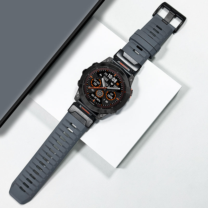 FKM Rubber Band For Garmin Fenix 8 7X 6X