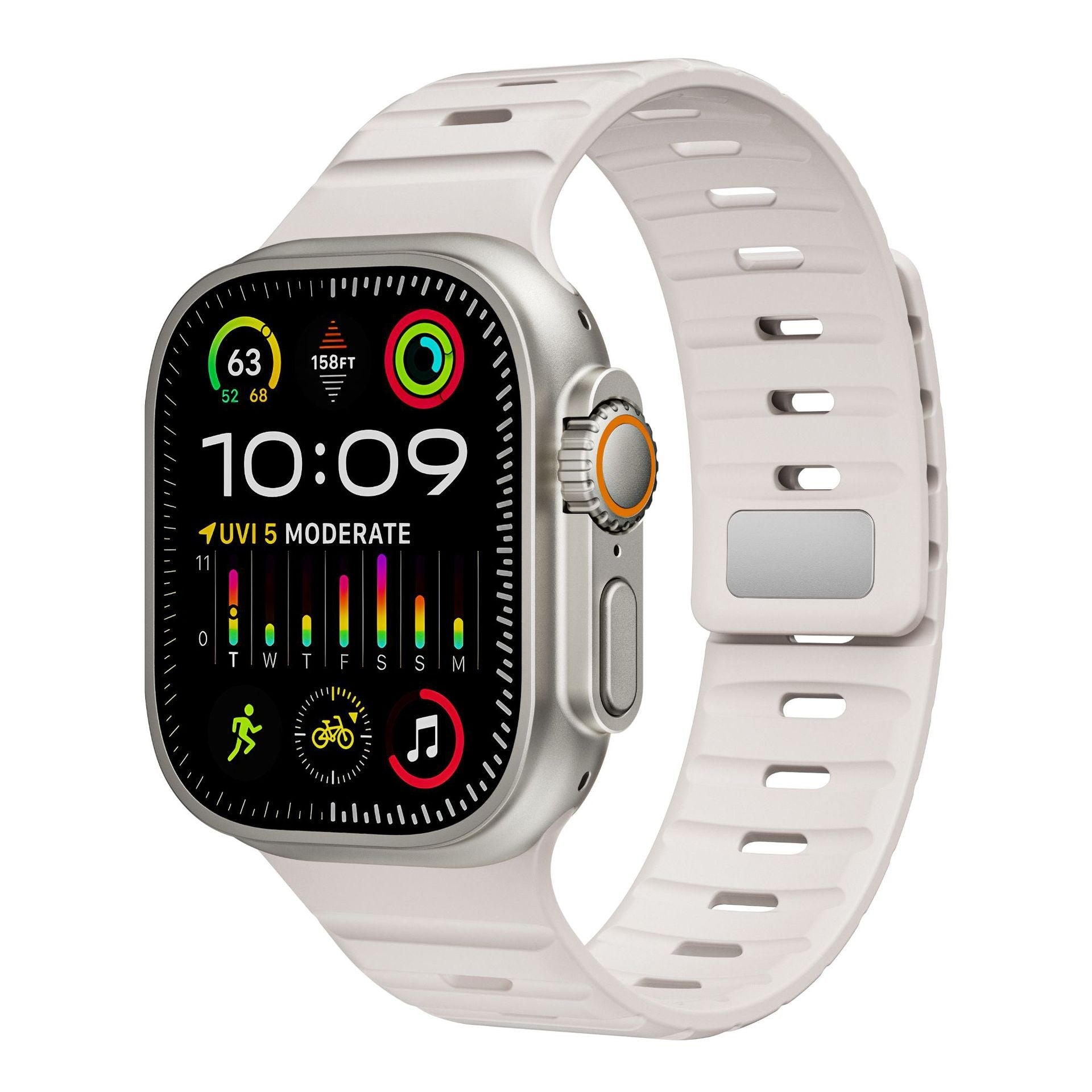 Simple Silicone Magnetic Buckle For Apple Watch