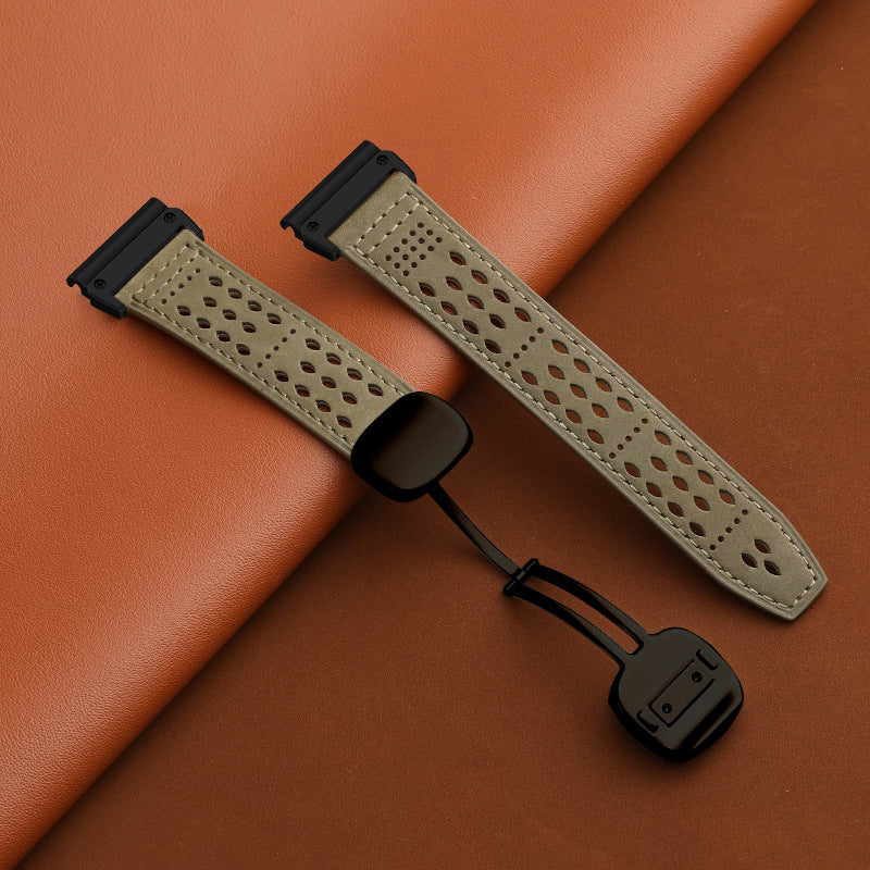 Breathable Leather Strap For Garmin
