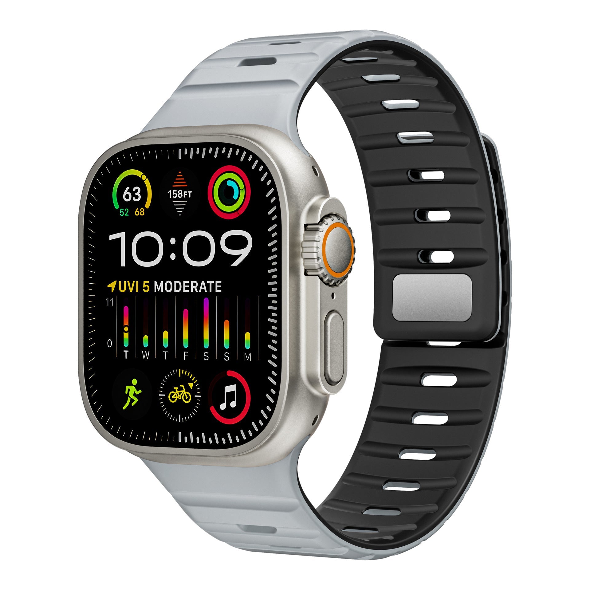 Simple Silicone Magnetic Buckle For Apple Watch