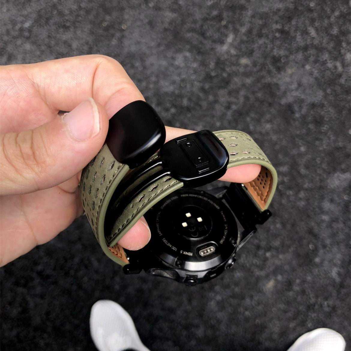 Breathable Leather Strap For Garmin