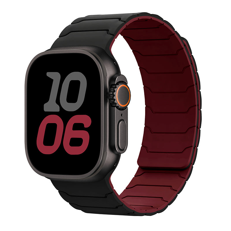 Armor Warrior Silicone Magnetic Watch Strap for Apple Watch
