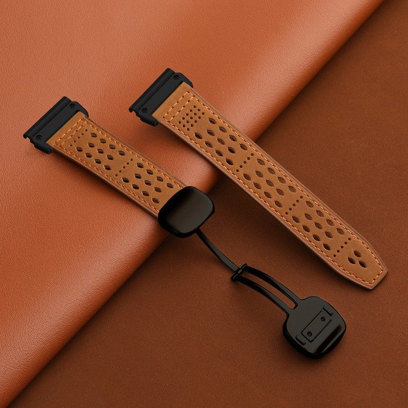 Breathable Leather Strap For Garmin