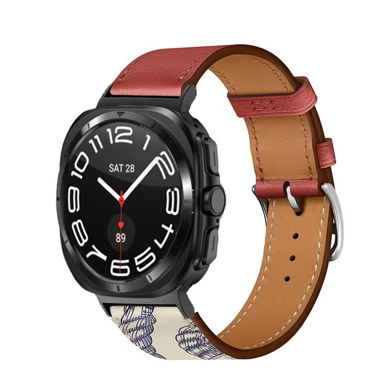 Barenia Leather Strap for Samsung Watch Ultra/7/6/5/4/FE