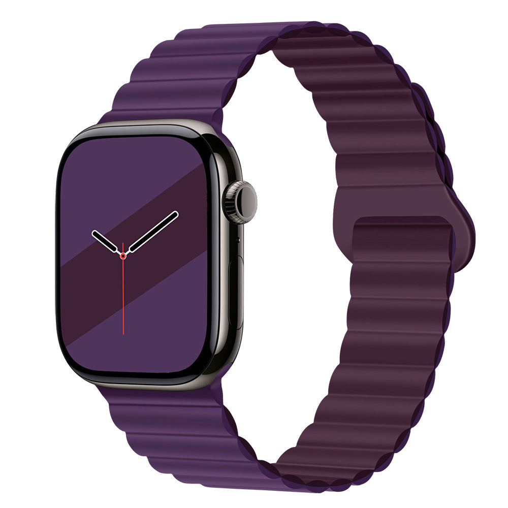 Magnetic silicone strap for Apple Watch