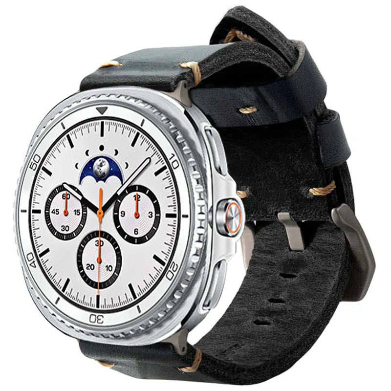 Vintage Leather Band For Samsung Galaxy Watch 8 Classic/Samsung Watch Ultra/ 8 /7/6 /5 Pro/5/4