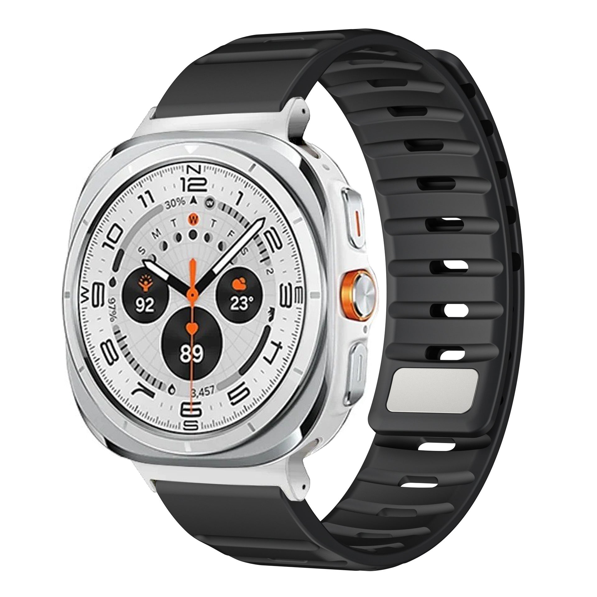 Sport Silicone Magnetic Buckle Watch Strap for Samsung Galaxy Watch 7 Ultra