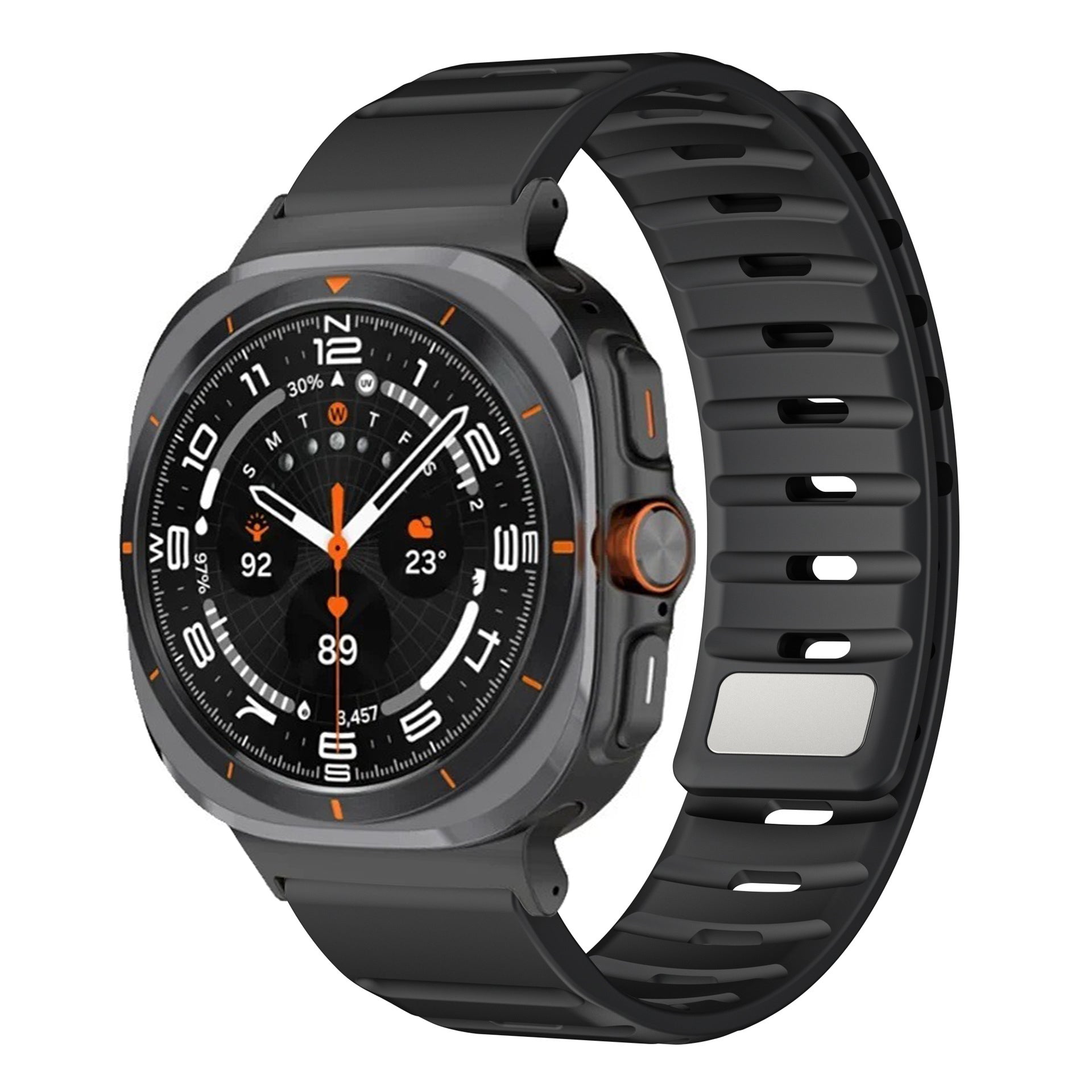 Sport Silicone Magnetic Buckle Watch Strap for Samsung Galaxy Watch 7 Ultra