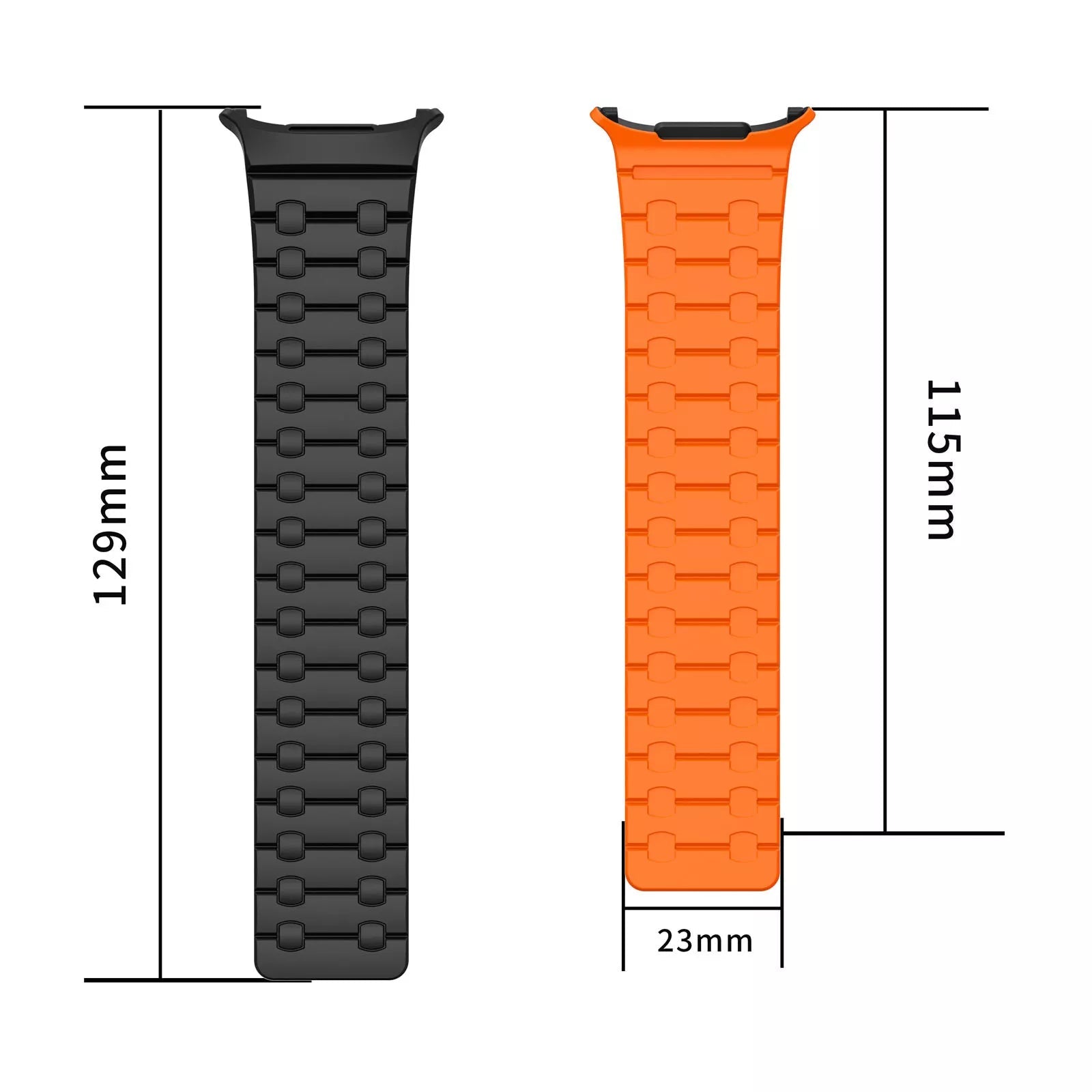 Magnetic Silicone Strap For Samunsg Watch Ultra