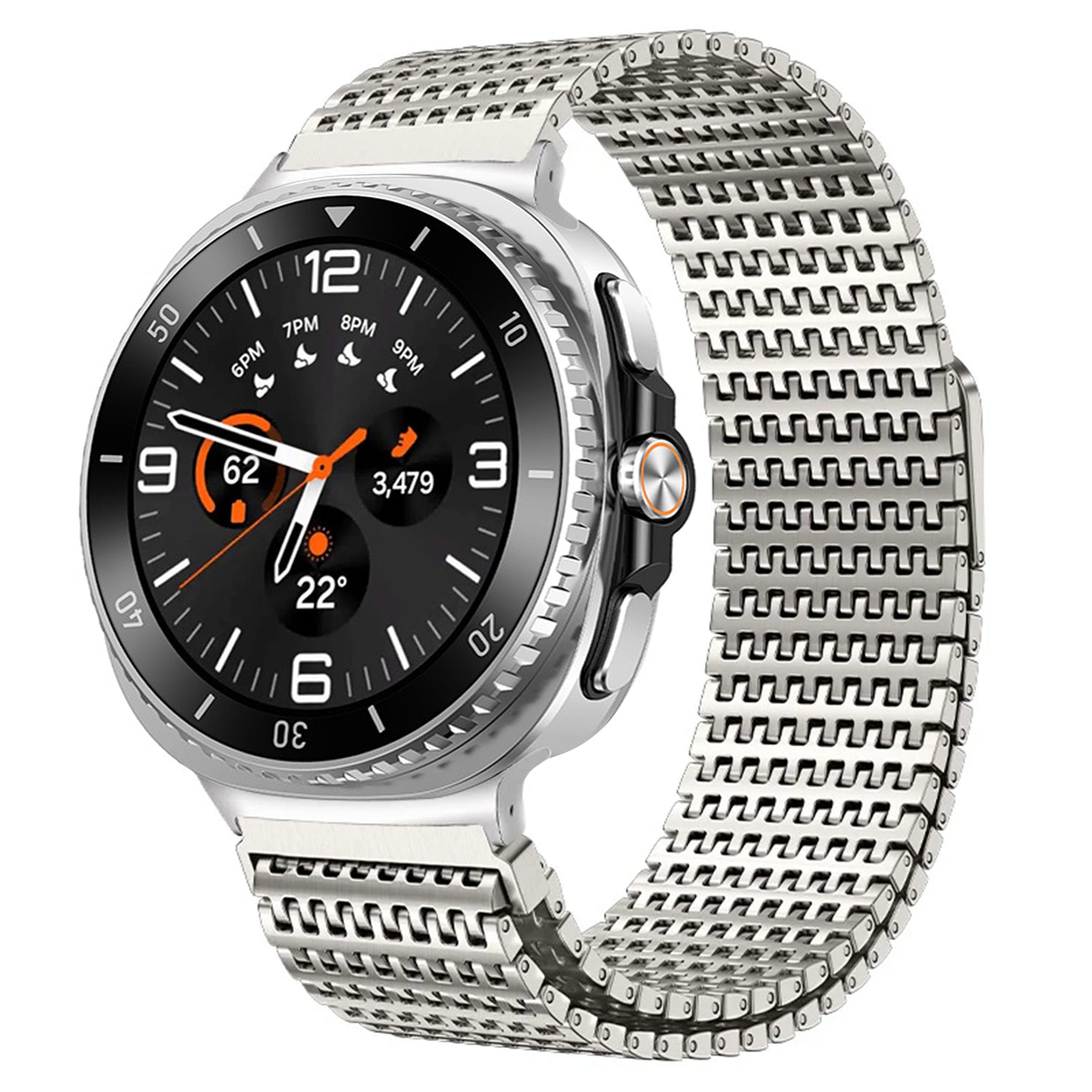 Designer Domino Stainless Steel Magnet Band ForGalaxy Watch Ultra/ Watch 8 / 8 Classic