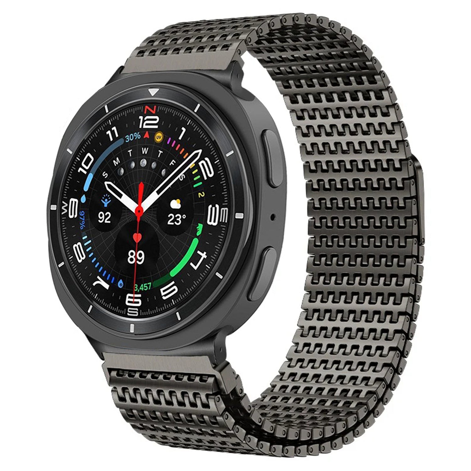 Designer Domino Stainless Steel Magnet Band ForGalaxy Watch Ultra/ Watch 8 / 8 Classic