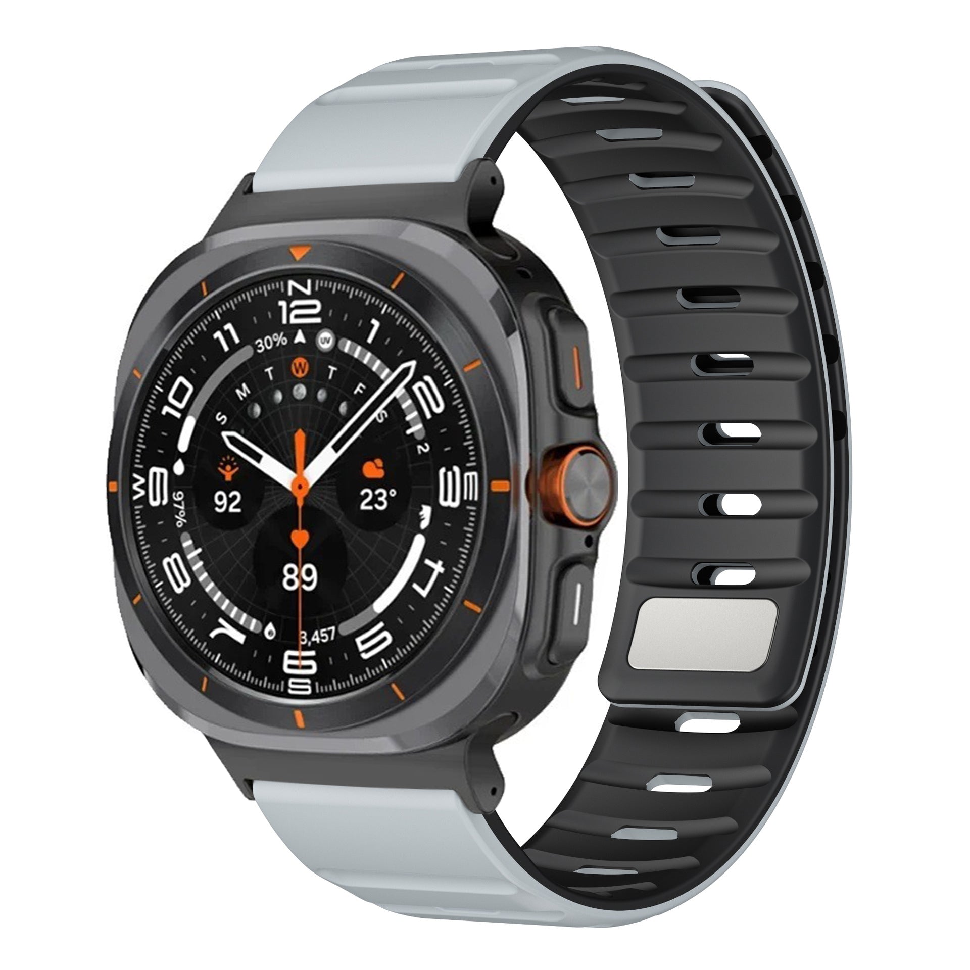 Sport Silicone Magnetic Buckle Watch Strap for Samsung Galaxy Watch 7 Ultra