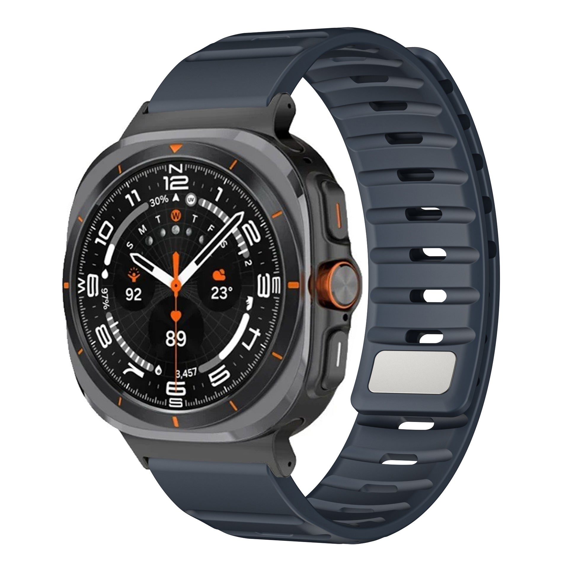 Sport Silicone Magnetic Buckle Watch Strap for Samsung Galaxy Watch 7 Ultra