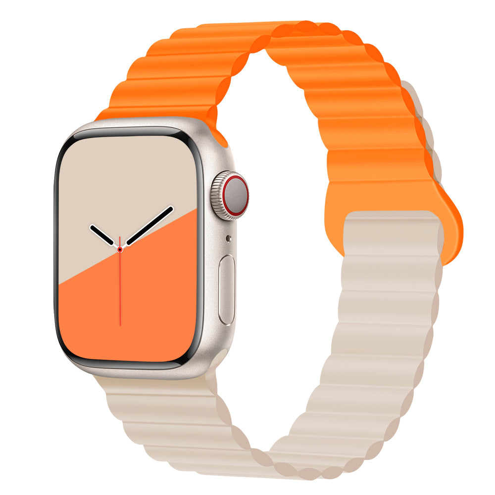Magnetic silicone strap for Apple Watch