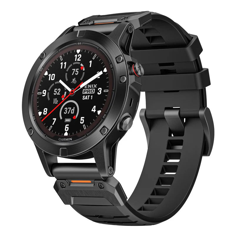 FKM Rubber Band For Garmin Fenix 8 7X 6X