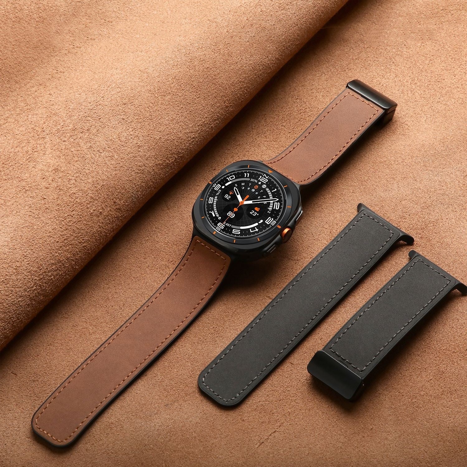Silicone Magnetic Leather Strap For Samsung Samsung Galaxy Watch