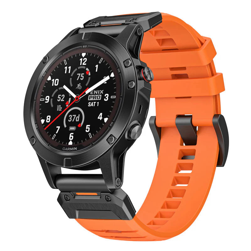FKM Rubber Band For Garmin Fenix 8 7X 6X