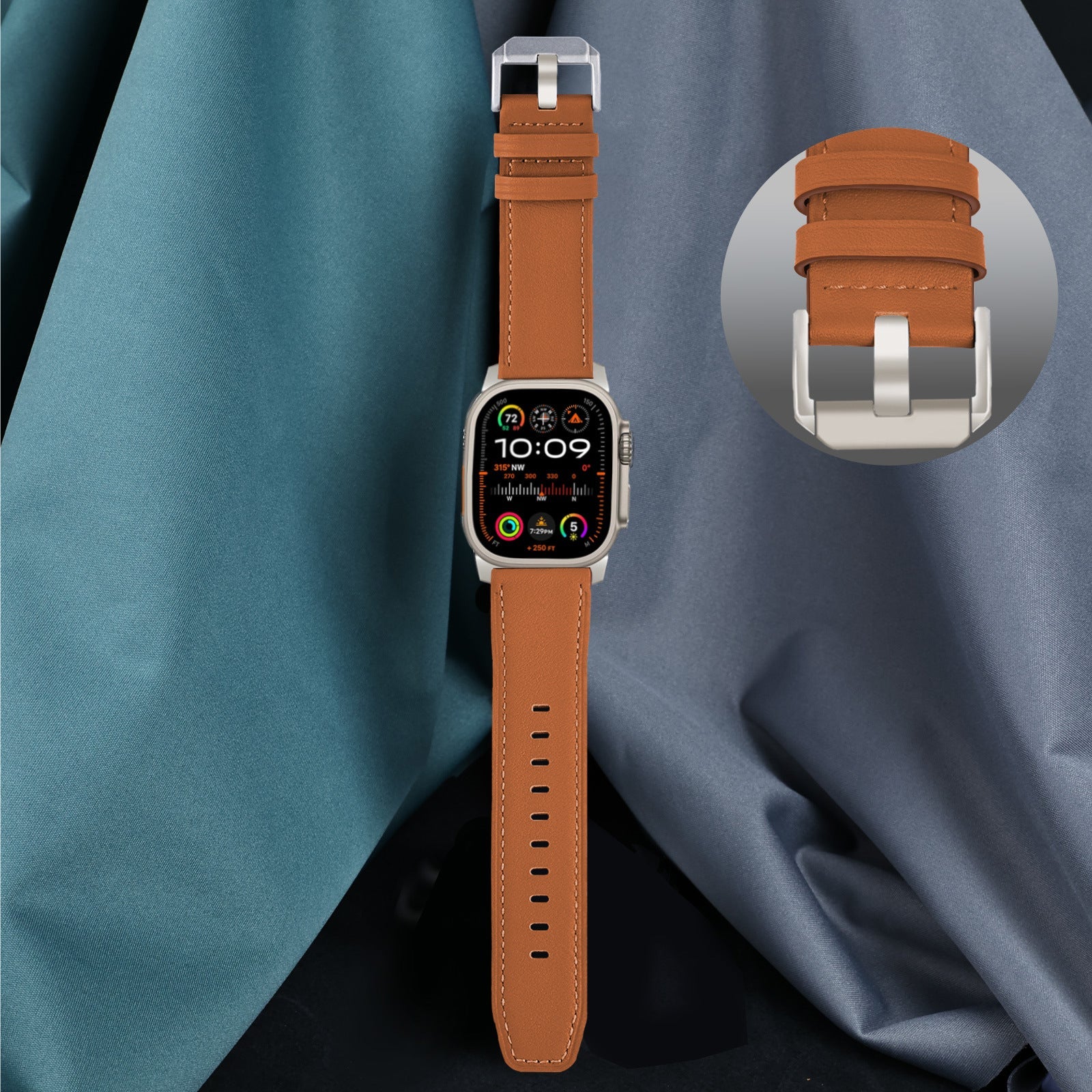 Silk Leather Strap For Apple watch