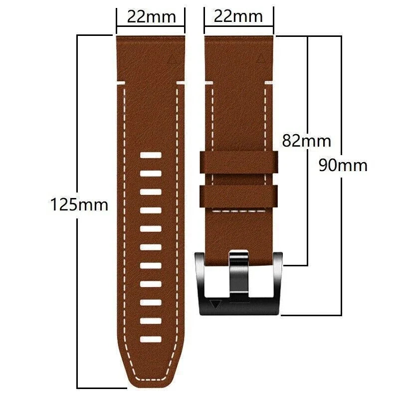 TPU+LeatherBand For Garmin Fenix 8 7X 6X Pro