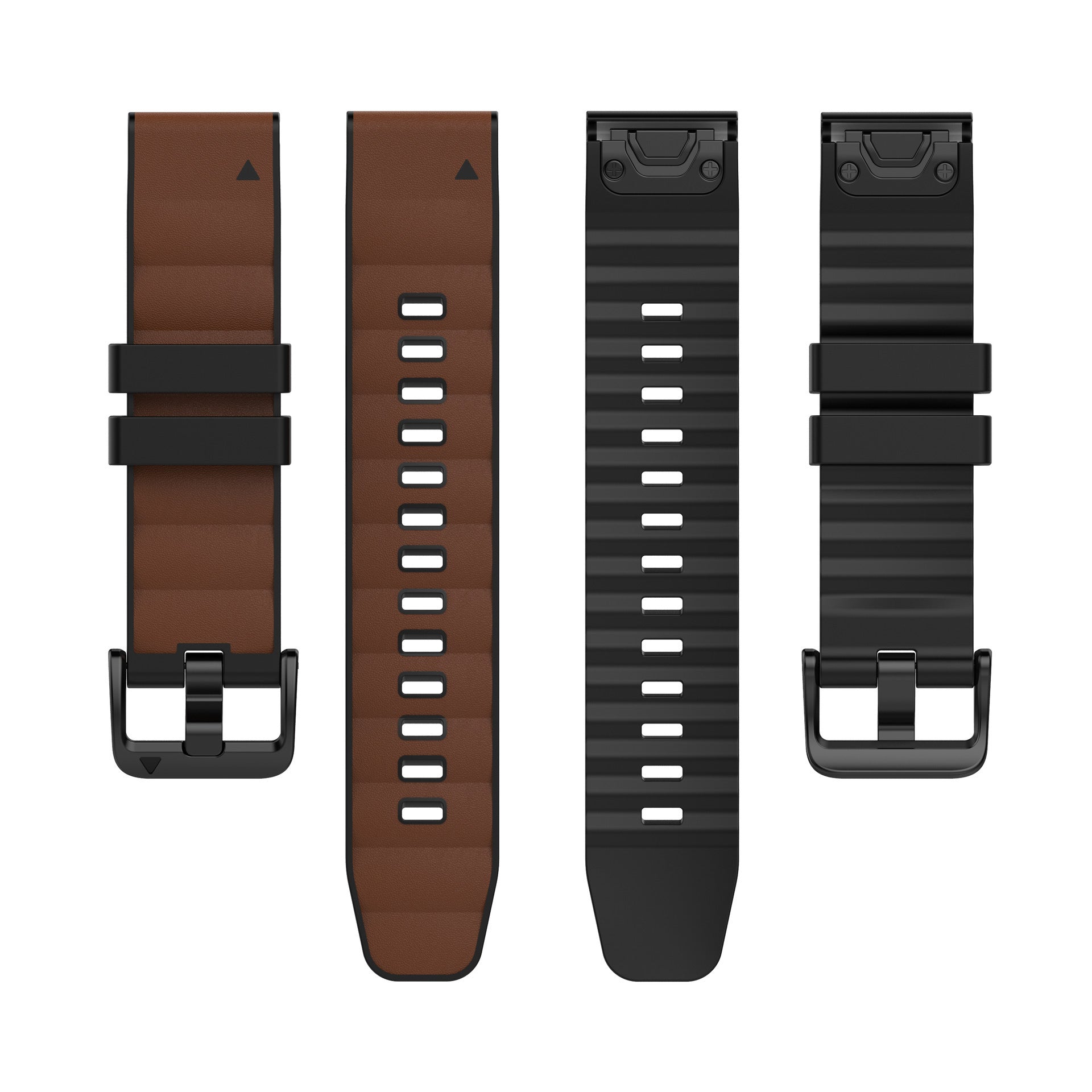 Silicone Leather + Nylon Fabric Strap For Garmin