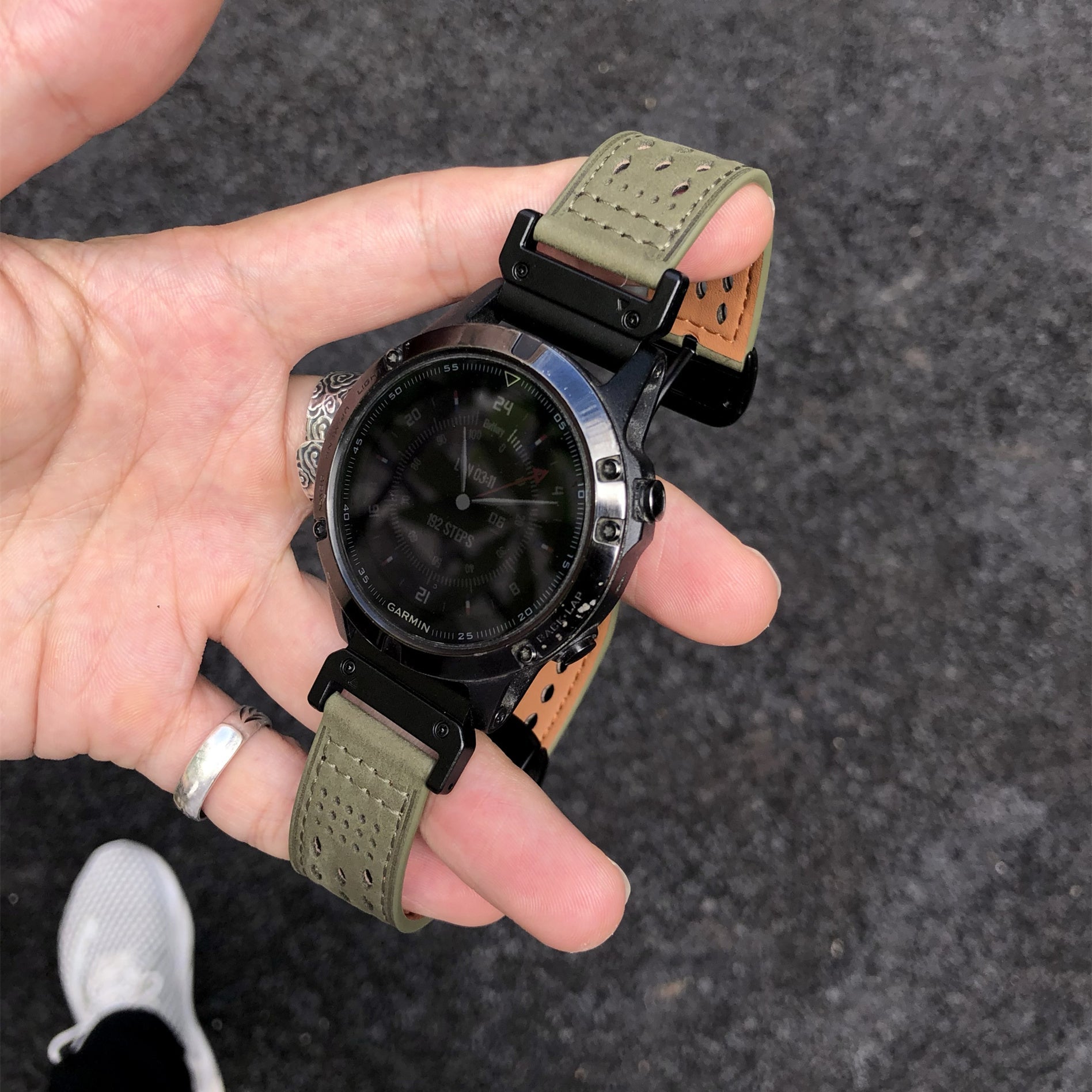 Breathable Leather Strap For Garmin