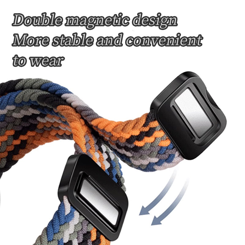 Magnetic Buckle Nylon Strap For Garmin Venu 3/Venu 2/Forerunner245/255s/255//265