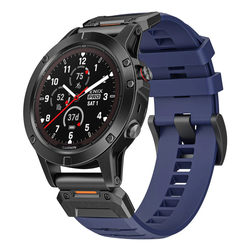 FKM Rubber Band For Garmin Fenix 8 7X 6X