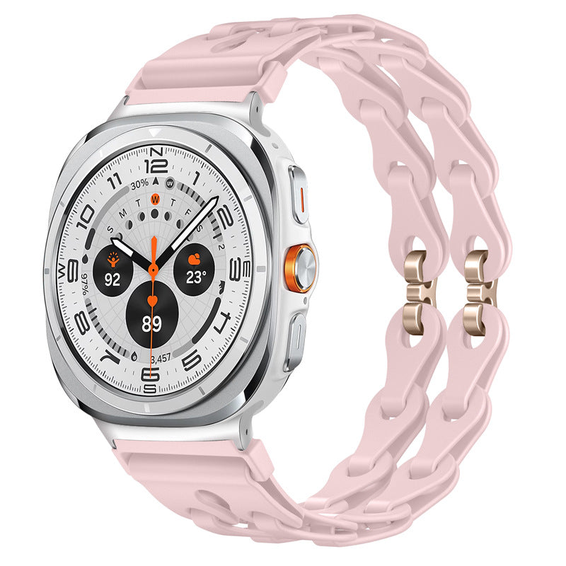 Sport Silicone Watch Band For Samsung Galaxy Galaxy Watch Ultra 47mm