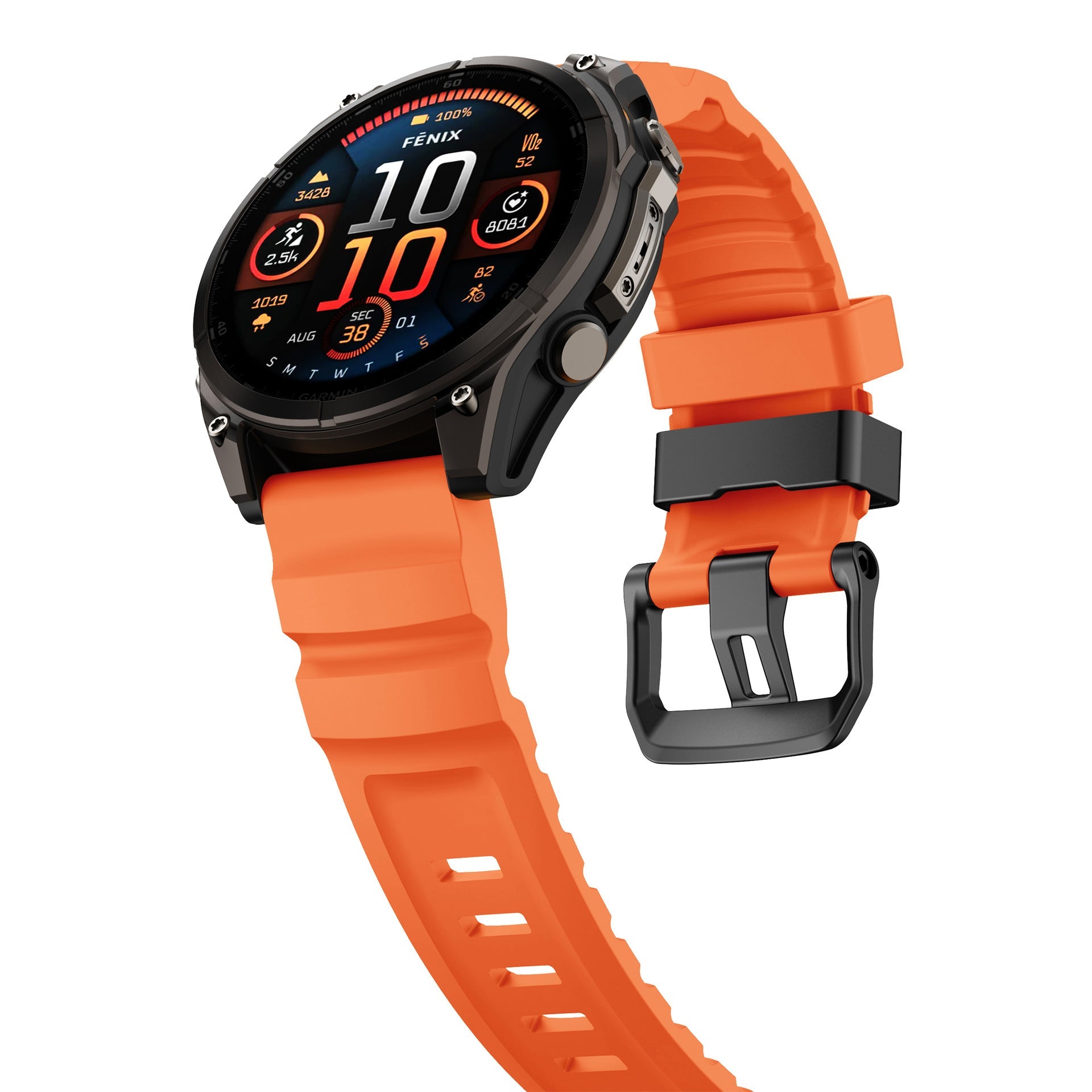 Super Titan Sport Silicone Band For Garmin Fenix 8 7 7X 6