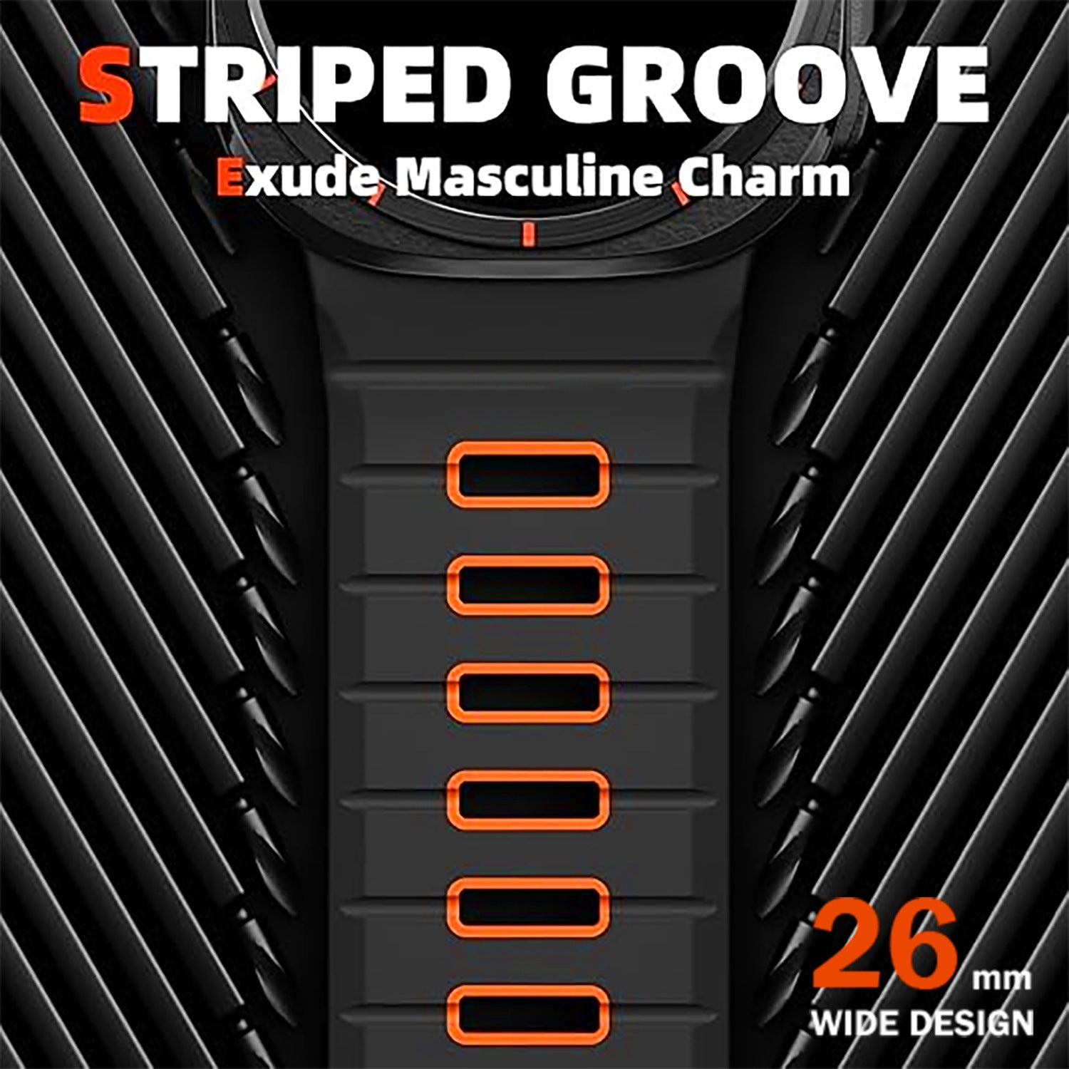 Silicone Sport Wrist Band Strap for Samsung Galaxy Galaxy Watch Ultra 47mm