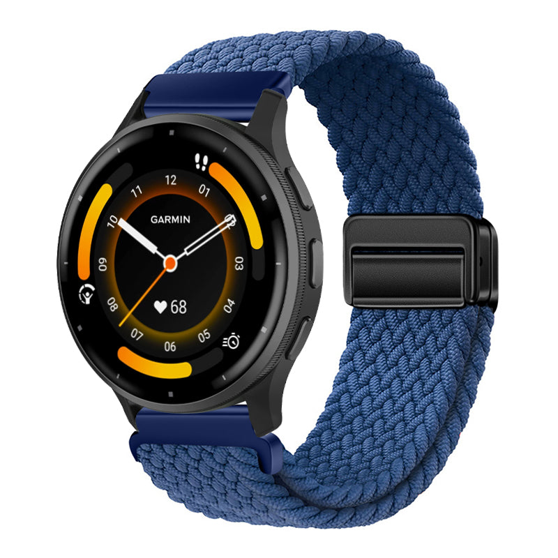 Magnetic Buckle Nylon Strap For Garmin Venu 3/Venu 2/Forerunner245/255s/255//265