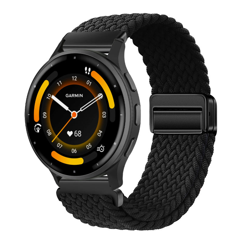 Magnetic Buckle Nylon Strap For Garmin Venu 3/Venu 2/Forerunner245/255s/255//265