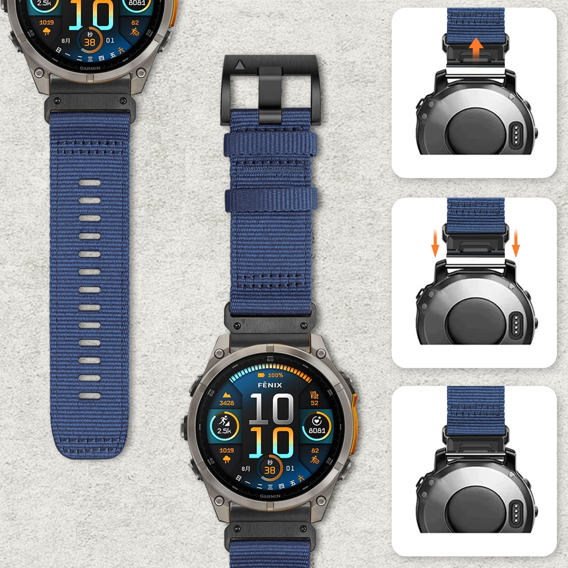 NYLON STRAPFOR GARMIN WATCH