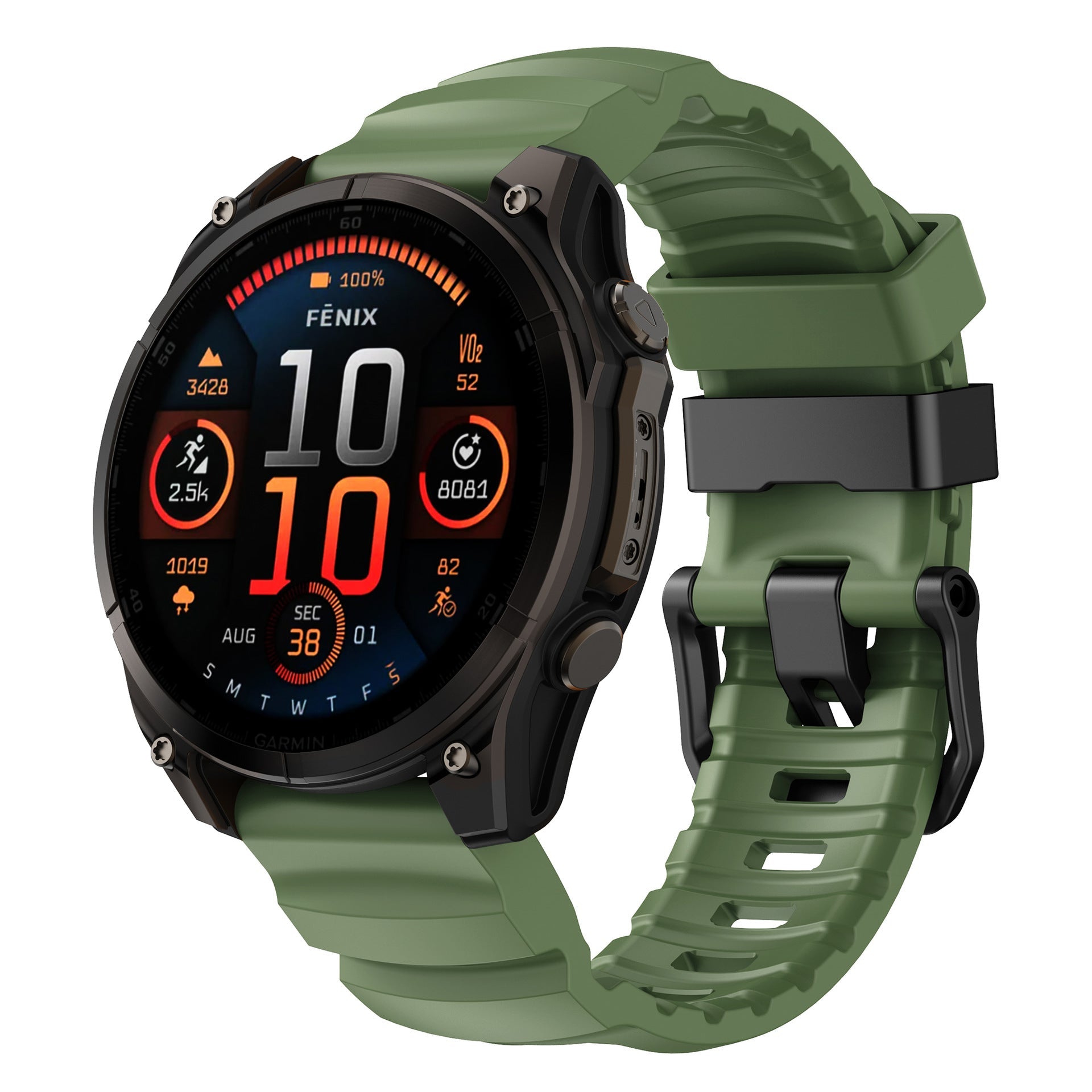 Super Titan Sport Silicone Band For Garmin Fenix 8 7 7X 6