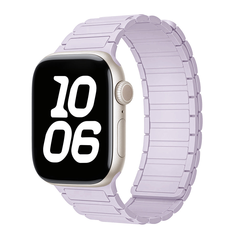 Silicone magnetic loop watch band For Apple Watch