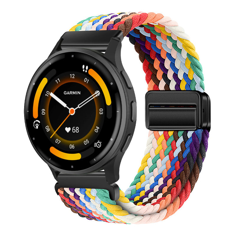 Magnetic Buckle Nylon Strap For Garmin Venu 3/Venu 2/Forerunner245/255s/255//265