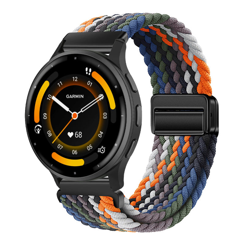 Magnetic Buckle Nylon Strap For Garmin Venu 3/Venu 2/Forerunner245/255s/255//265
