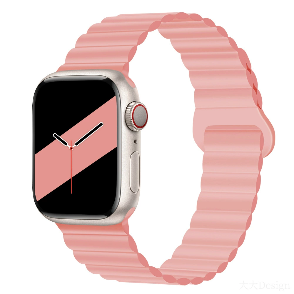 Magnetic silicone strap for Apple Watch