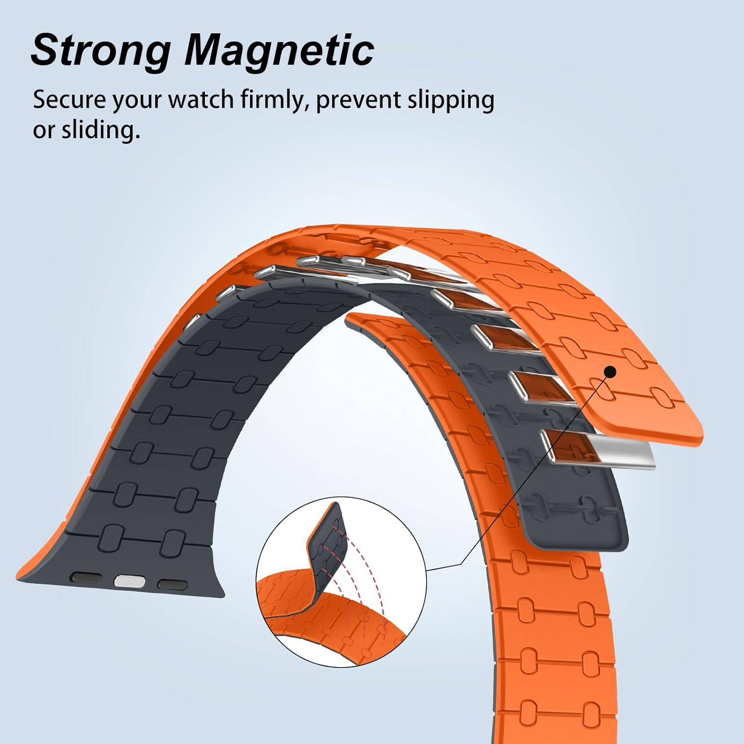 Magnetic Silicone Strap For Apple Watch