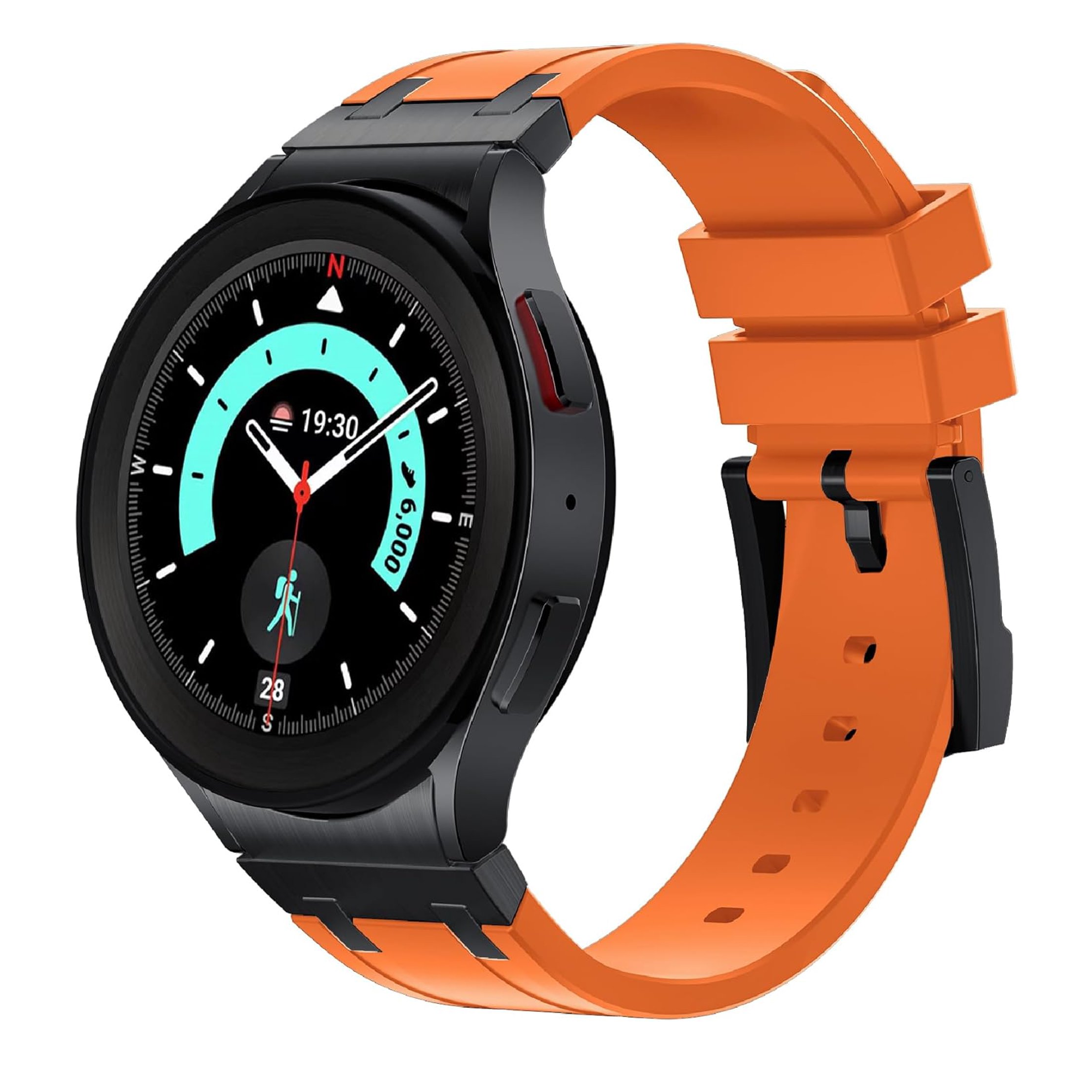 NEW AP Thick Silicone Band With Titanium Adapter For Samsung Watch Ultra/ Classic 4 /5 /Pro/6 / 7