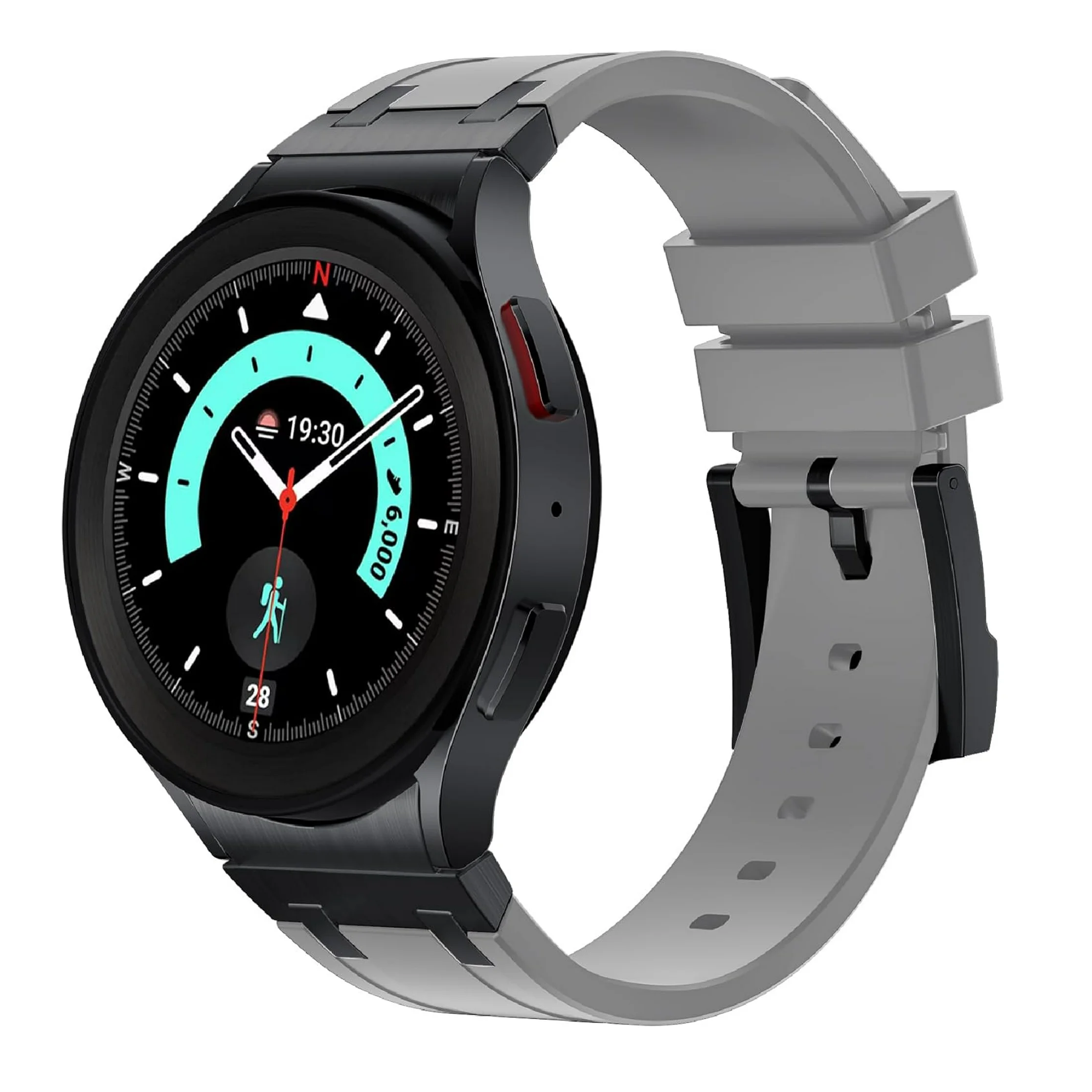 NEW AP Thick Silicone Band With Titanium Adapter For Samsung Watch Ultra/ Classic 4 /5 /Pro/6 / 7